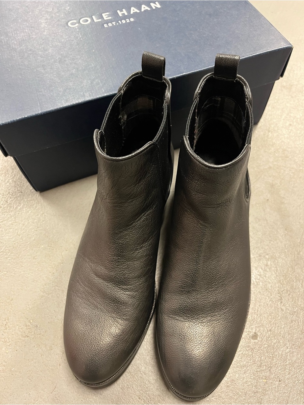 Cole Haan Men's Black Leather Chukka Boots